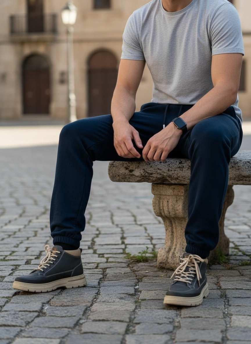 Men's Long Corduroy Pants with Anti-Wrinkle Fabric