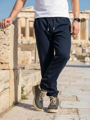 Flexible Men's Casual Pants - Soft, Wrinkle-Free & Comfortable