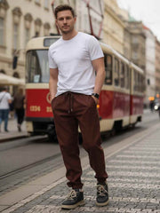 Slim-Fit Corduroy Pants for Men - Anti-Wrinkle & Stretchy