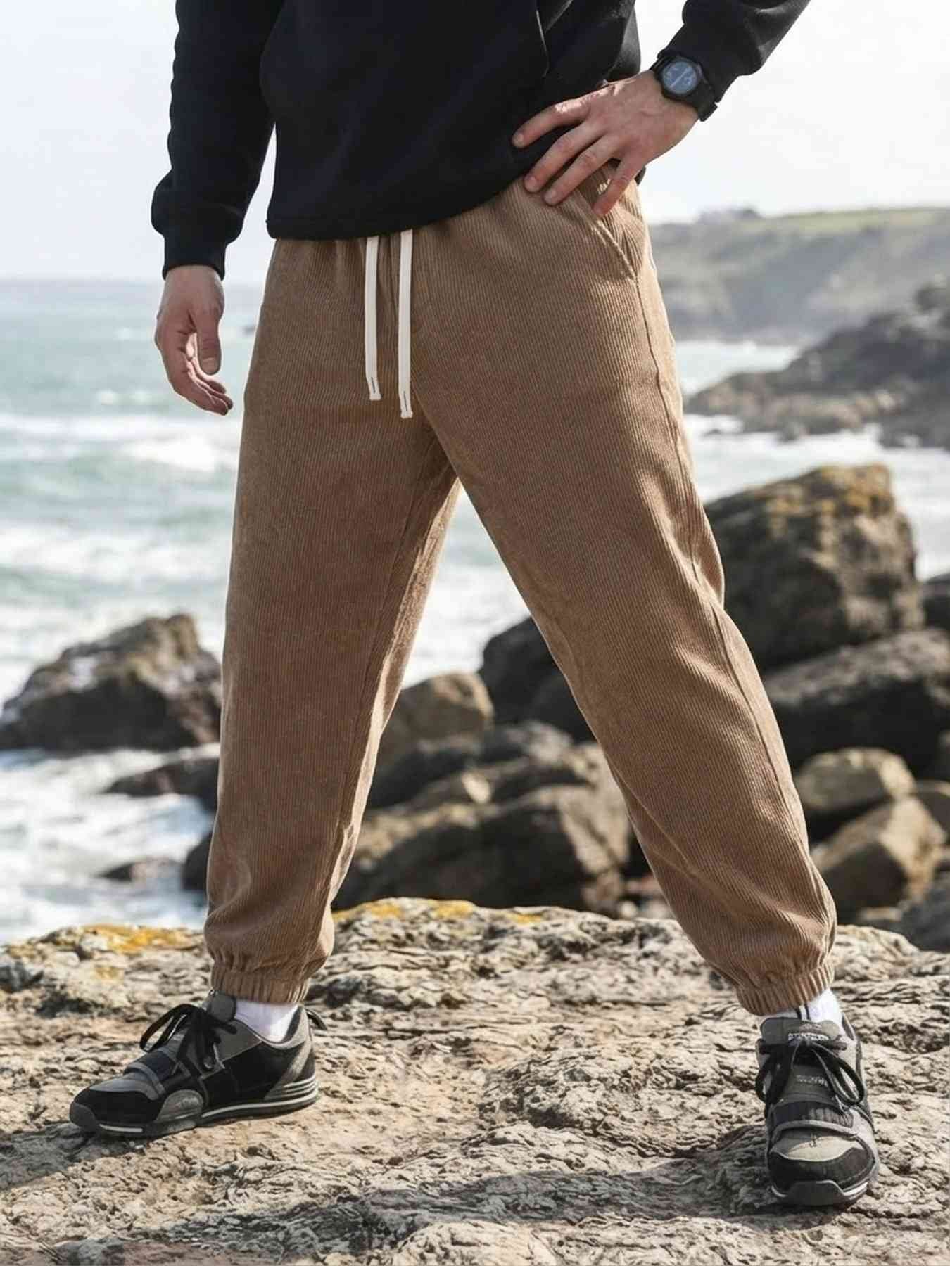 Men's Anti-Wrinkle Corduroy Casual Pants