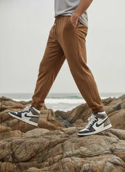 Men's Anti-Wrinkle Casual Pants with Elastic Waistband