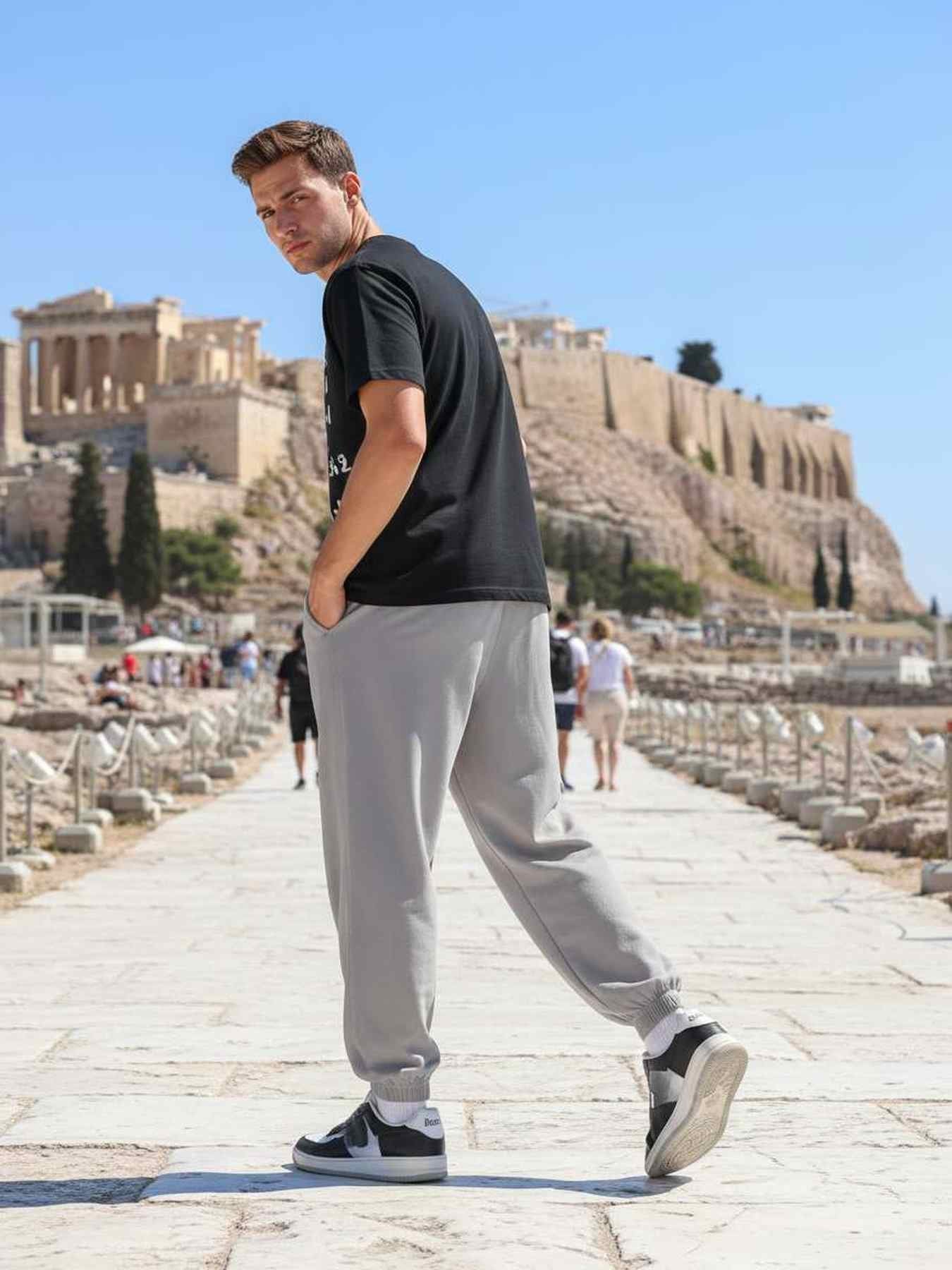 Anti-Wrinkle Men's Casual Pants - Stretch Fabric, Soft Elasticity