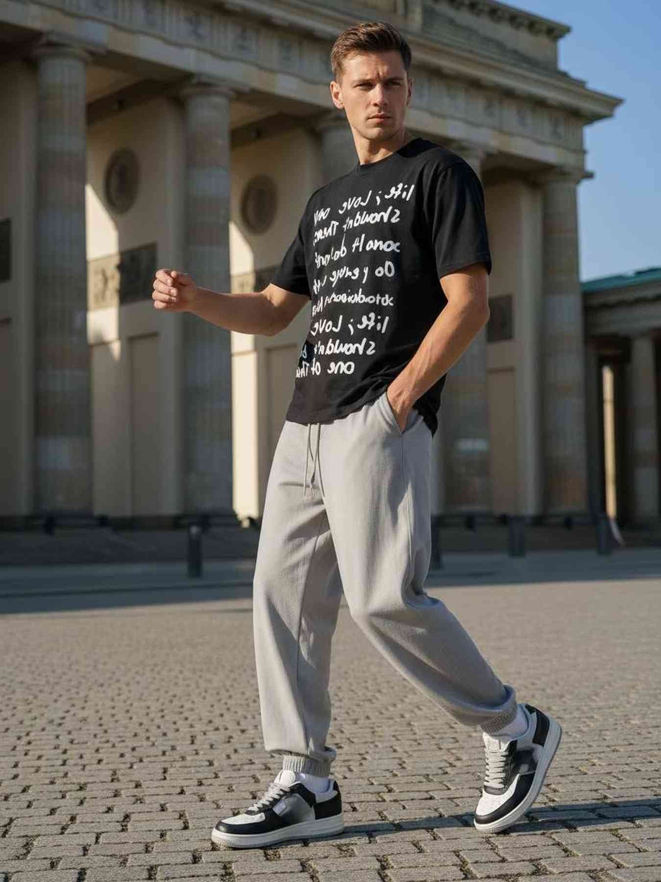 Men's Anti-Wrinkle Casual Pants, Stretchy & Comfortable Fit