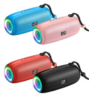 Waterproof Bluetooth Speaker with RGB Lights for Outdoor Sports