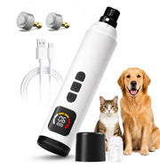 Quiet Pet Nail Trimmer for Dogs & Cats, 6 Speeds, LED Lights, Rechargeable