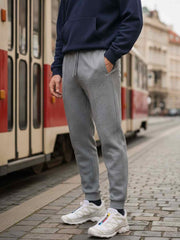 Men's Casual Pants with Stretchy Fit & Anti-Wrinkle Fabric