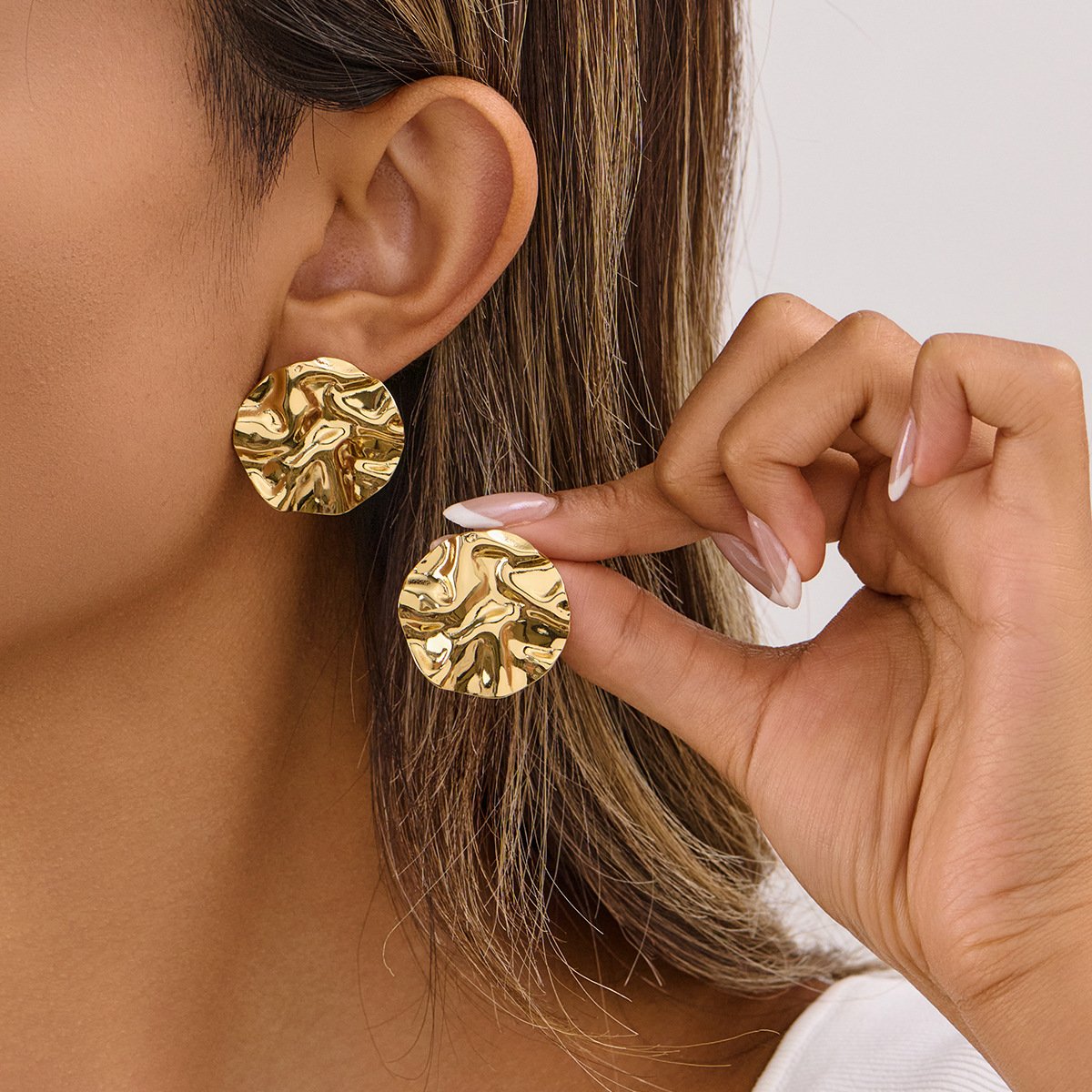Stunning Square Earrings - Titanium Steel, Gold-Plated, Unique Style