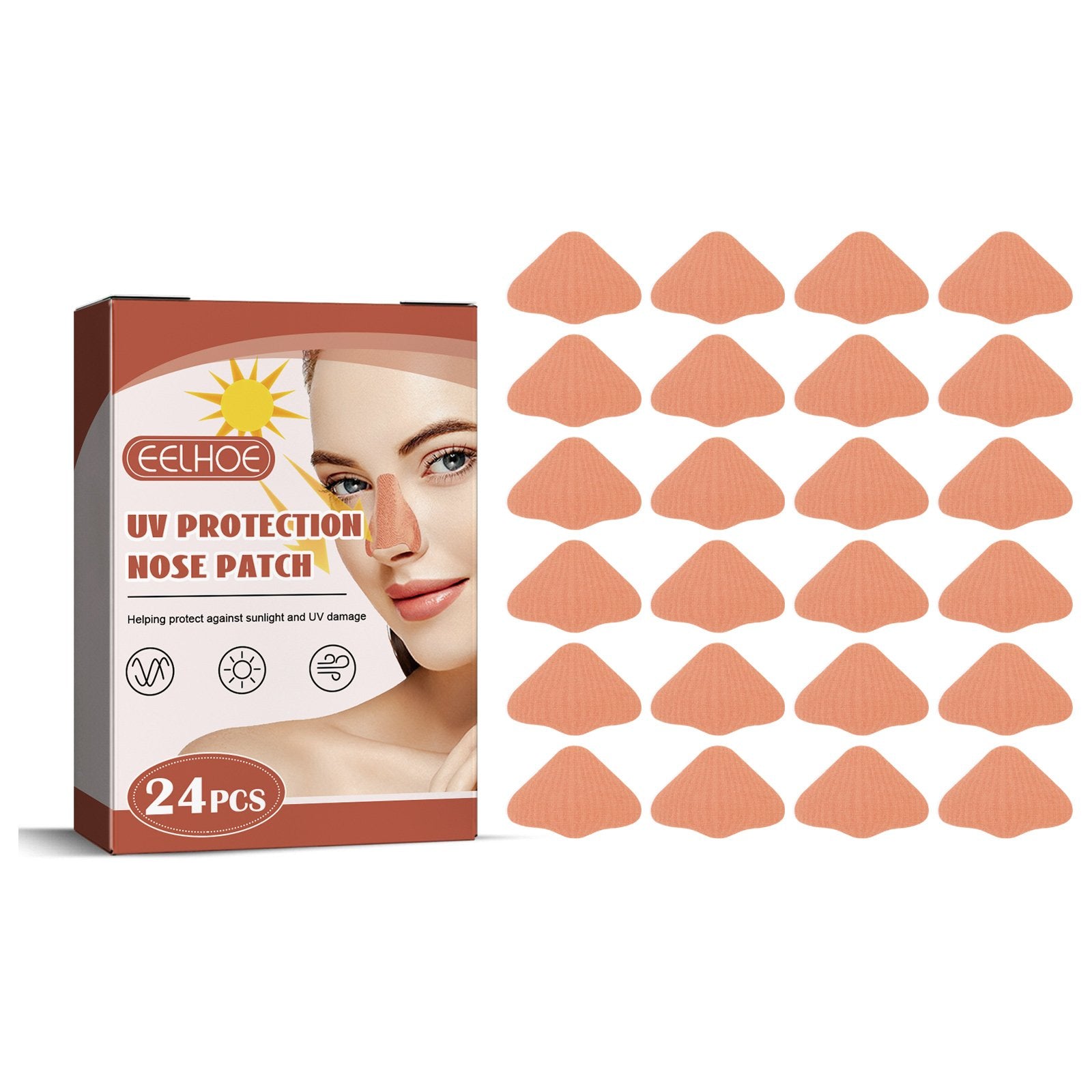 Prevent Sunburn Nose Patches 24pcs