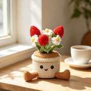 Soft Yarn Crochet Fruit & Flower Pot Ornament