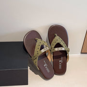 Summer Platform Thong Sandals for Women