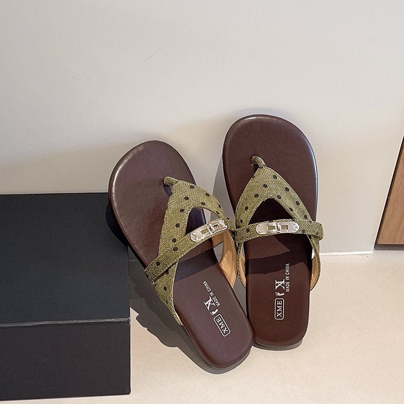 Summer Platform Thong Sandals for Women