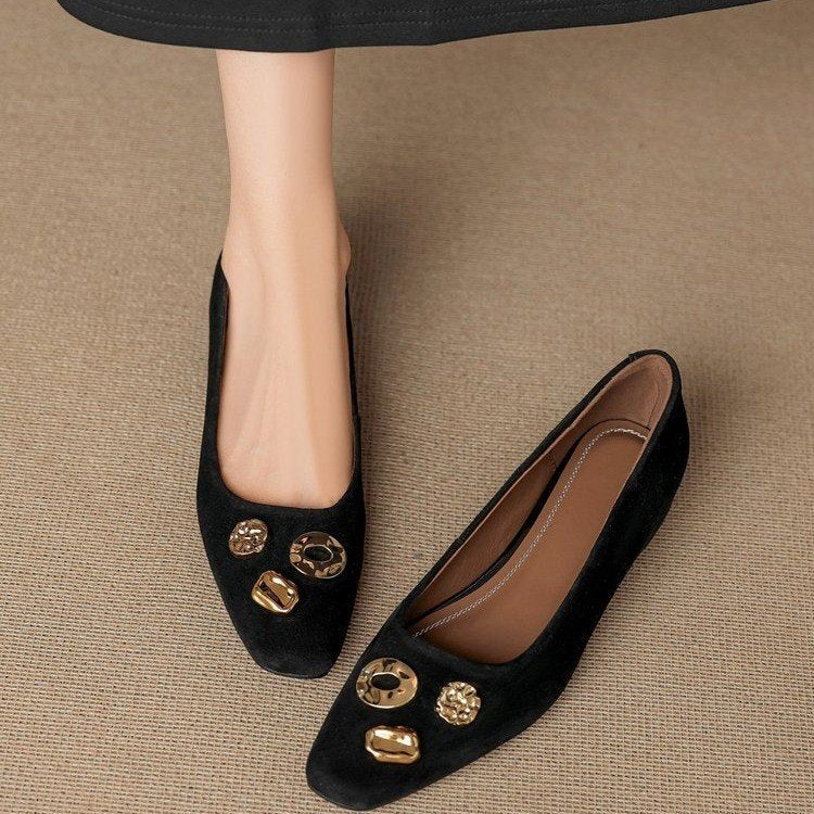 Square Toe Ballet Flats for Women - Elegant Casual Daily Wear