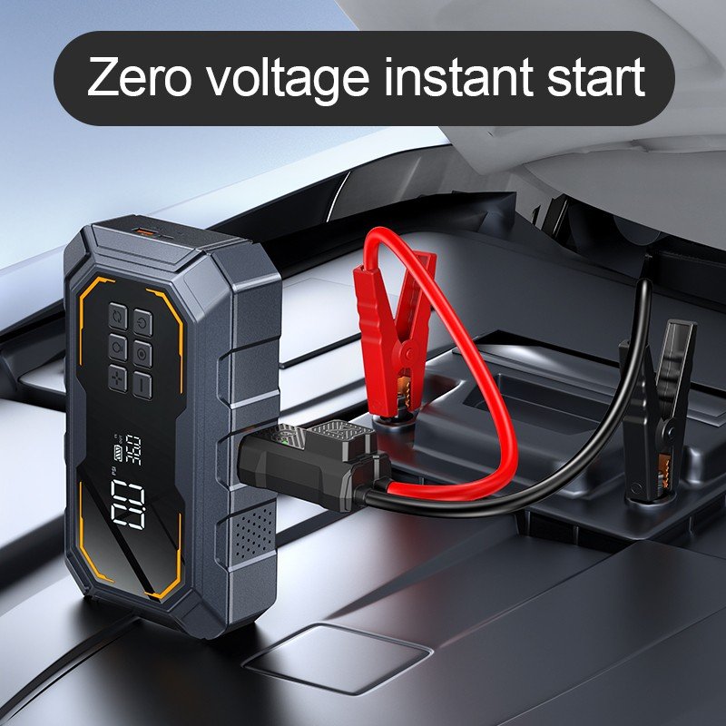 5-in-1 Car Jump Starter with Air Compressor & Light