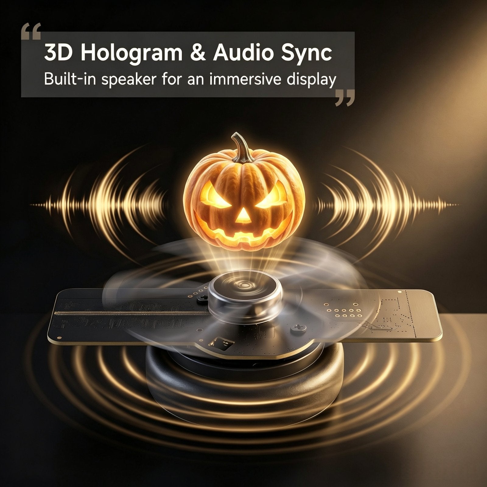 3D Holographic Mini Fan for Shop Promotion