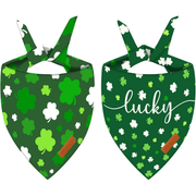 St. Patrick's Day Dog Bandanas Set of 2