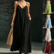 Chic Summer V-Neck Maxi Dress