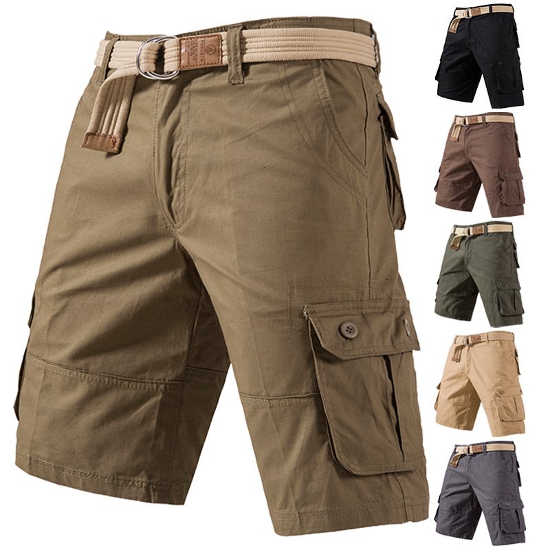 Casual Cargo Shorts for Men - Multiple Pockets