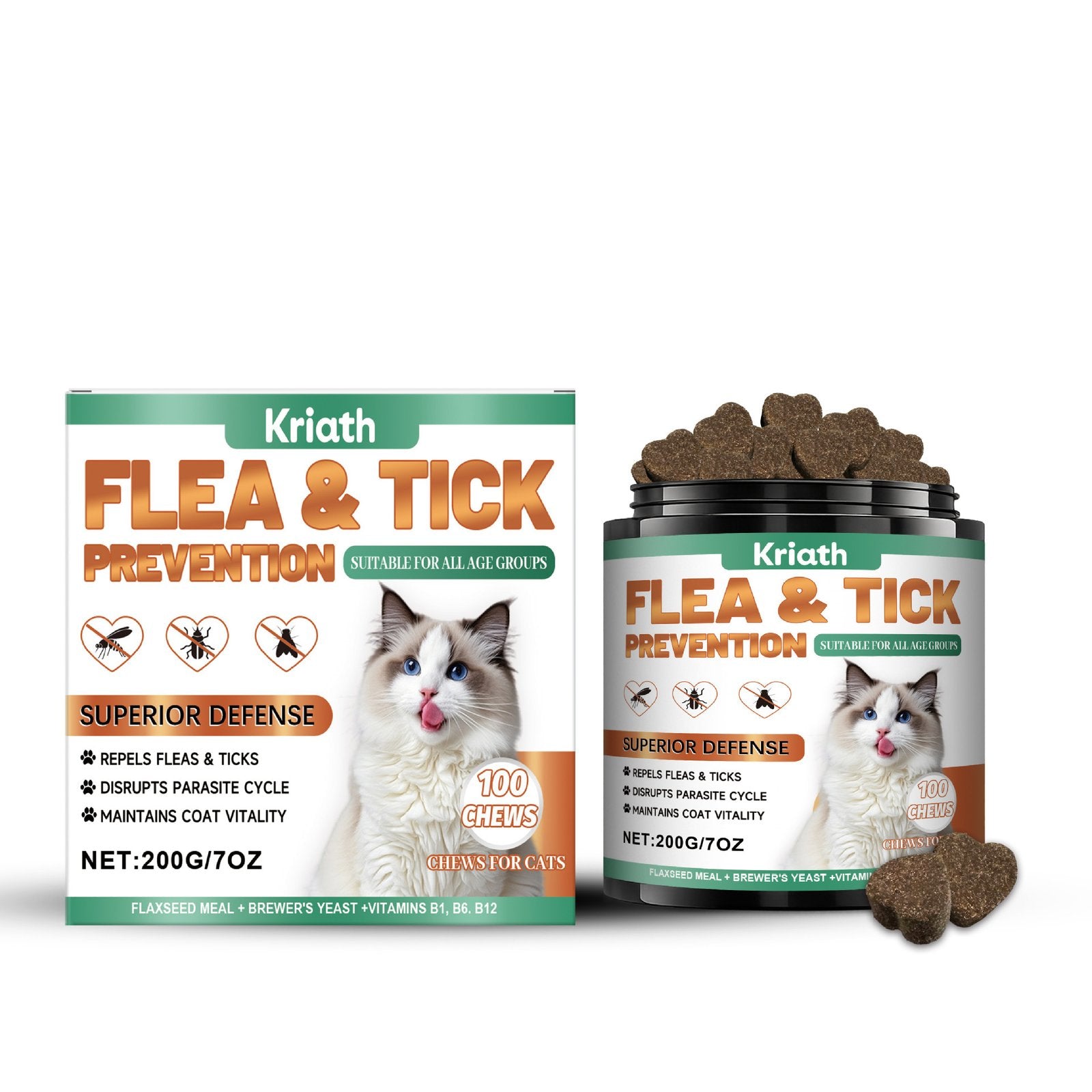 Pet Fur Care Supplement Tablets