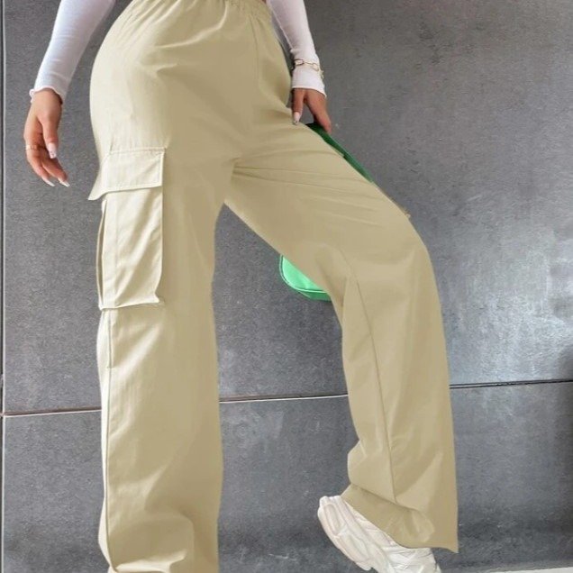 Loose Fit Workwear Pants with Multiple Pockets