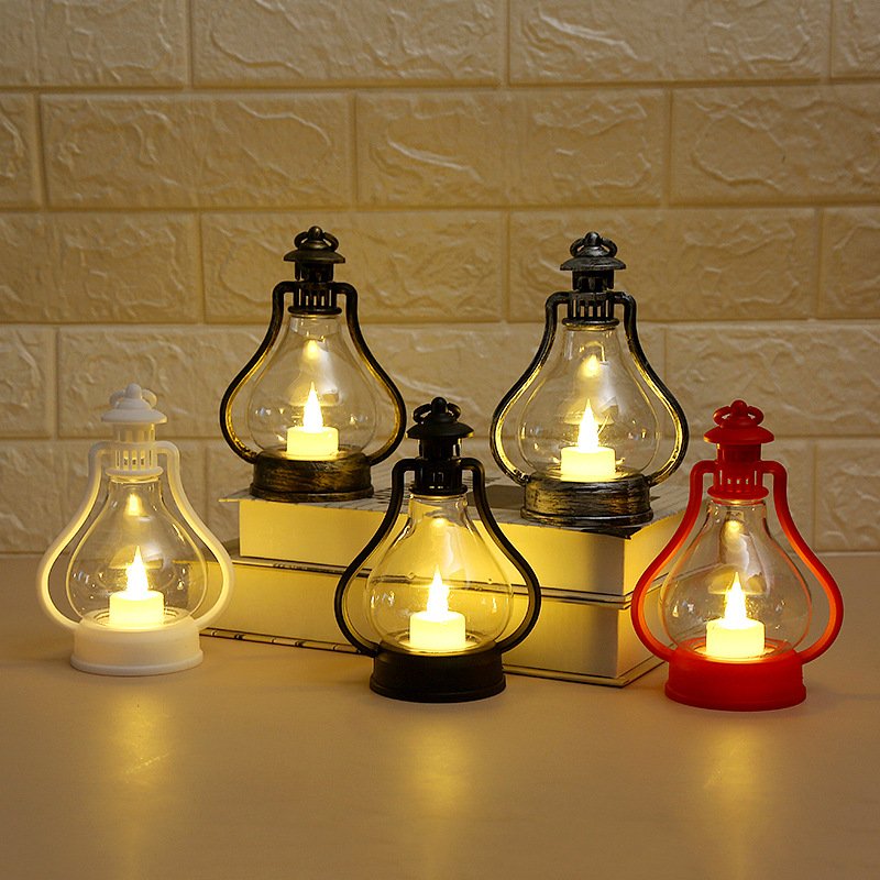 Retro LED Candle Night Light for Kids - Portable & Battery-Powered
