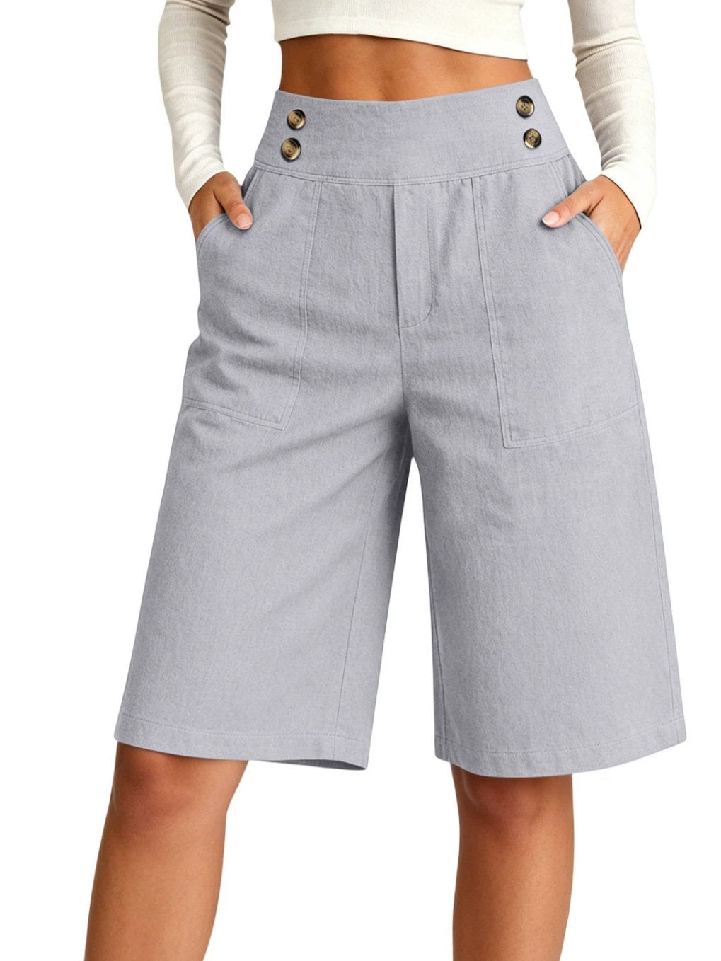 High-Waisted Slimming Wide-Leg Pants for Women
