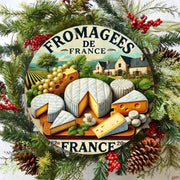 Retro French Cheese Metal Wall Art Sign