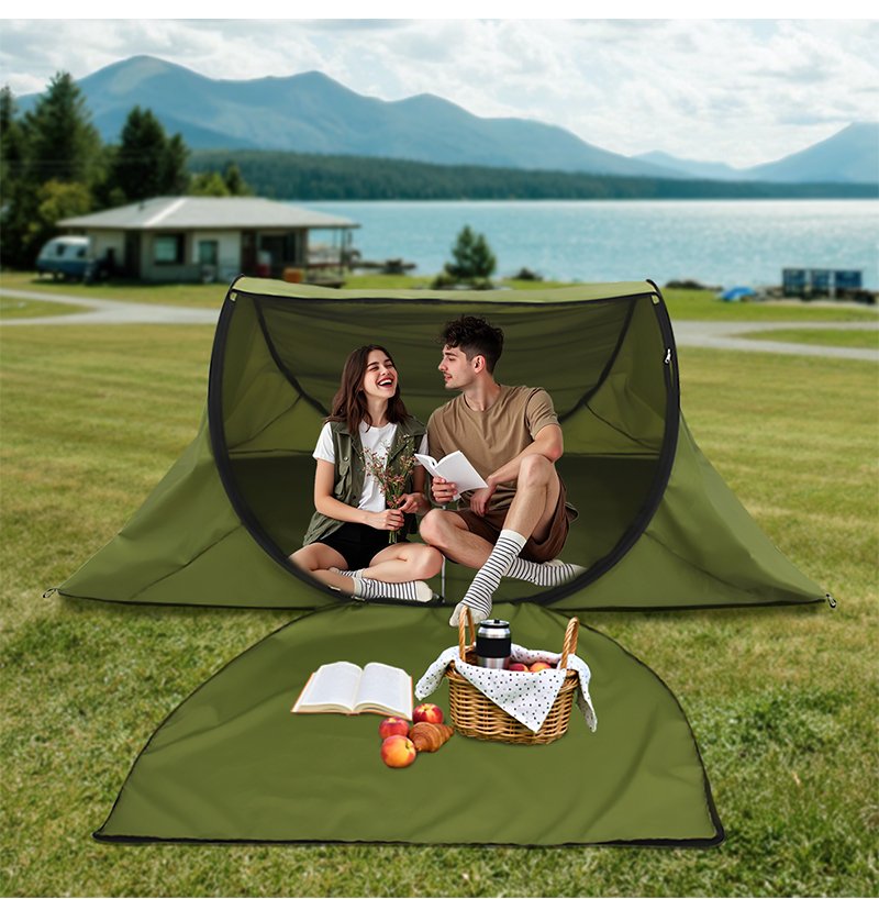 3-in-1 Outdoor Shelter for 2 Person Camping & Hiking