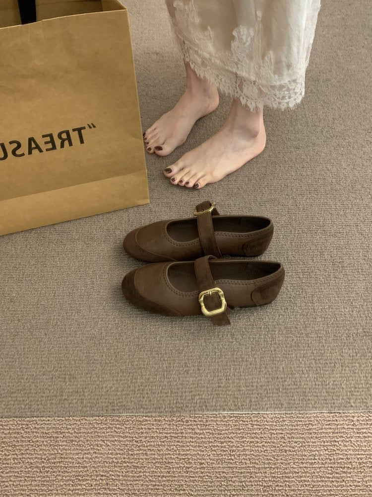 Retro Mary Jane Flat Shoes for Women