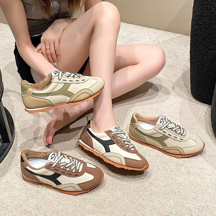 Women's Colorblock Casual Flats - German Quality Training Shoes