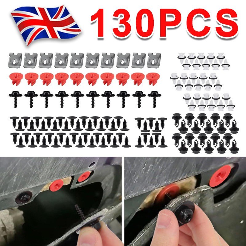Ford Fiesta Wheel Arch Splash Guard Shield Kit - 130Pcs