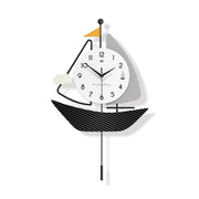 Nautical Sailboat Wall Clock - Modern Home Decor