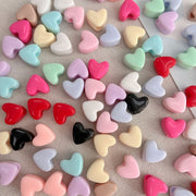 Pastel & Bright Heart Beads for DIY Jewelry
