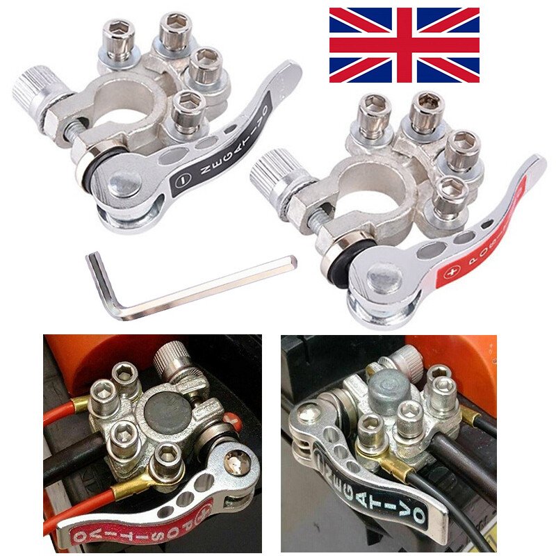 Universal Car Battery Terminal Clip Connector - Pure Copper