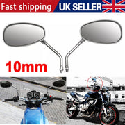 Universal 10mm Motorcycle Rearview Mirrors with Adjustable Angle
