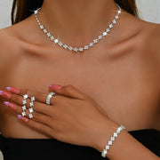 Geometric Evening Jewelry Set for Women