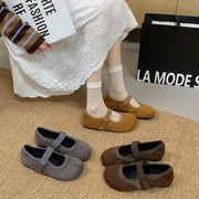 Invisible Height Increase Mary Jane Flats for Women