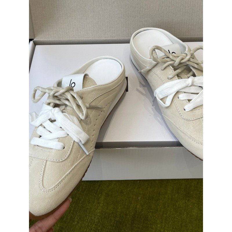 Vintage Color Block Mule Sneakers for Women