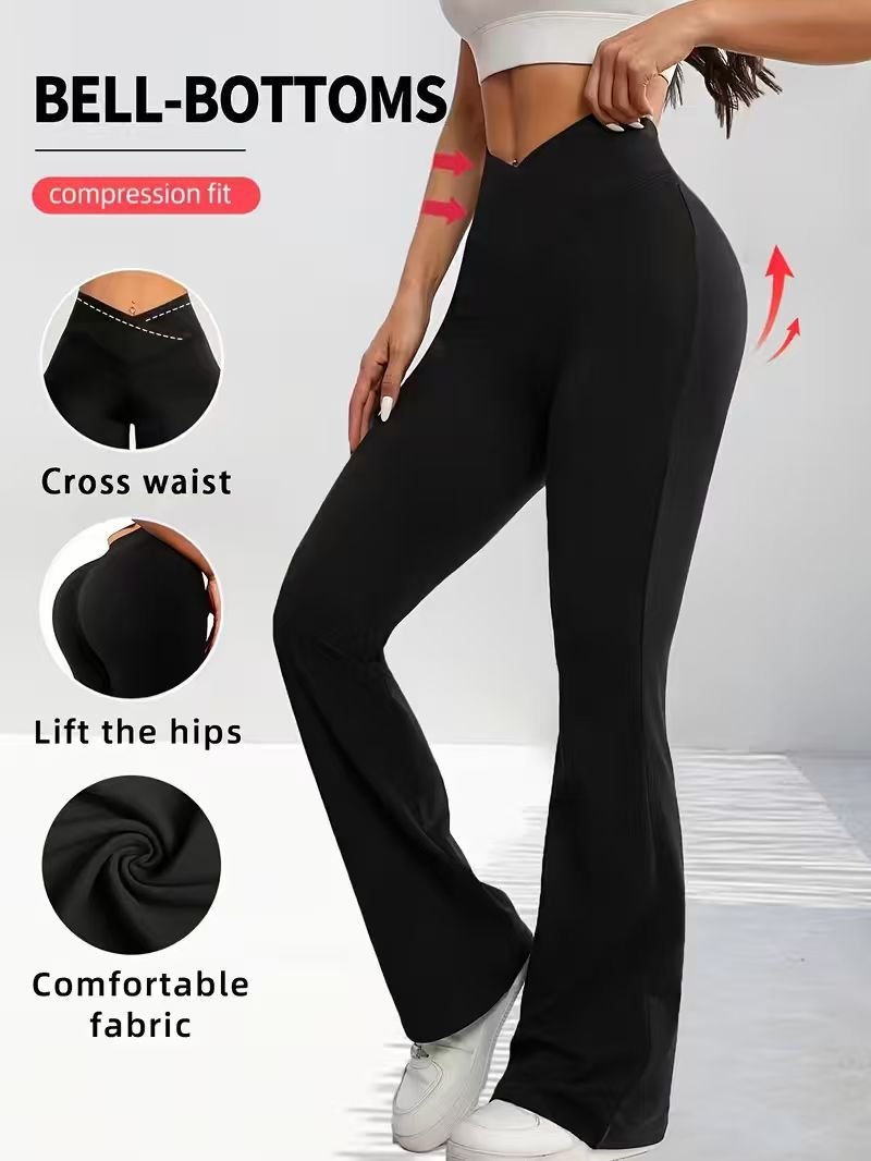 High-Waist Wide-Leg Dance Pants for Women