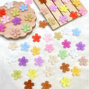 Matte Acrylic 5-Petal Blossom Beads for DIY Jewelry