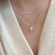 Elegant Faux Pearl Choker Necklace