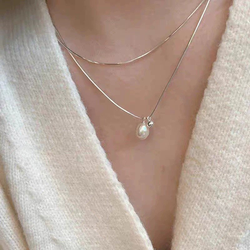 Elegant Faux Pearl Choker Necklace