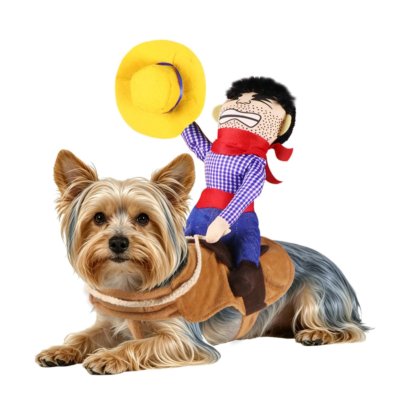 Funny Dog Cowboy Rider Costume for Halloween