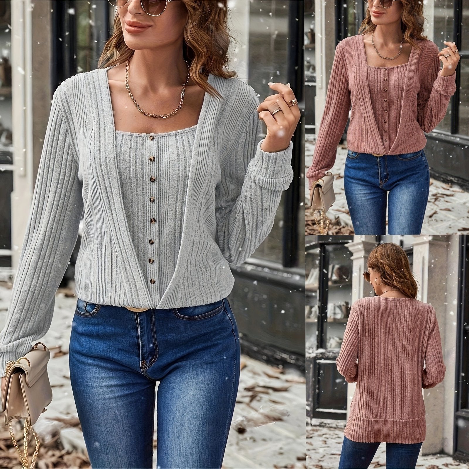Relaxed-Fit Knit Top for Women
