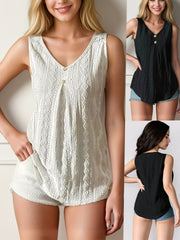 Elegant V-Neck Sleeveless Vest for Women