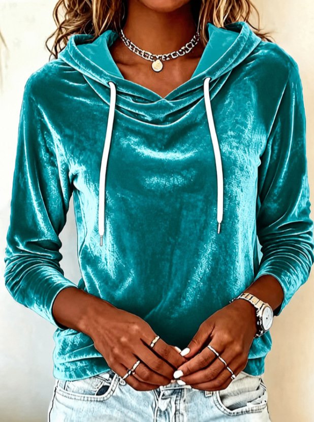 Cozy Velvet Hoodie