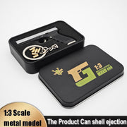 Silvery Black G-Type-17 Mini Keychain Set