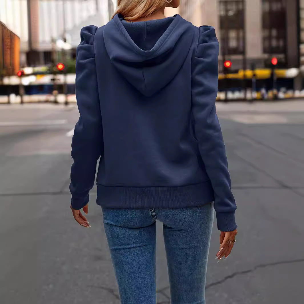 Cozy Solid Color Long-Sleeve Casual Women's Sweater