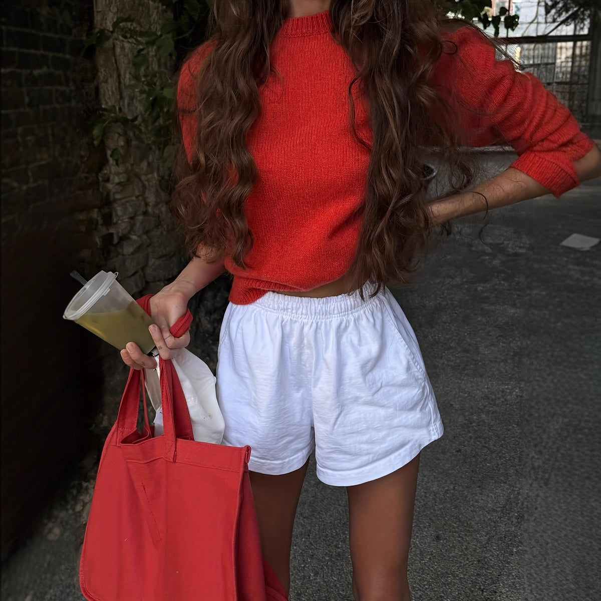 Women's Crew-neck Long Sleeve Sweater