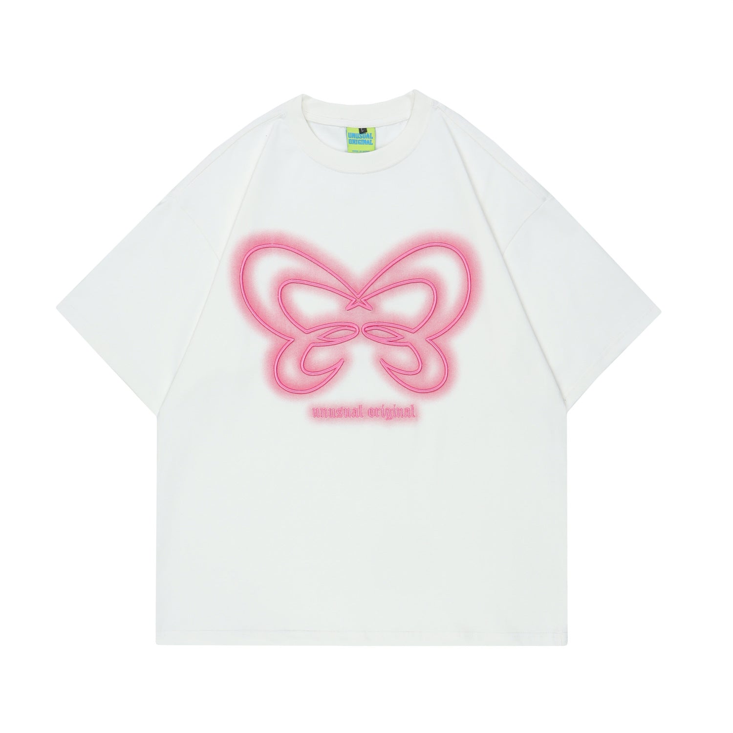 Chic Butterfly Embroidered Short-Sleeve Streetwear Tee