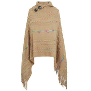 Women's Knitted Pullover Shawl Cape